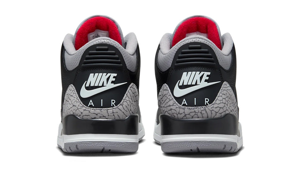 Jordan 3 Retro OG Black Cement (2024) Călcâi Nike Air