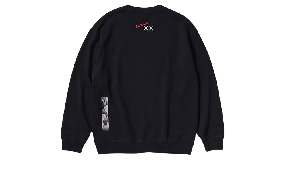 Spate bluză neagră Uniqlo KAWS + Warhol