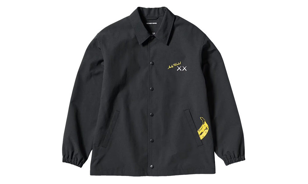 jacheta neagra uniqlo kaws warhol fata