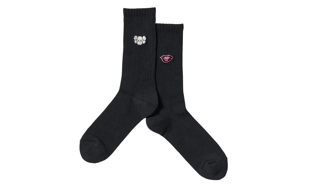 Sosete negre unisex Uniqlo Kaws Warhol