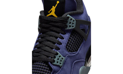Detaliu Air Jordan 4 "Lakers" Imperial Purple