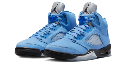 Air Jordan 5 Retro UNC University Blue imagine sneakers