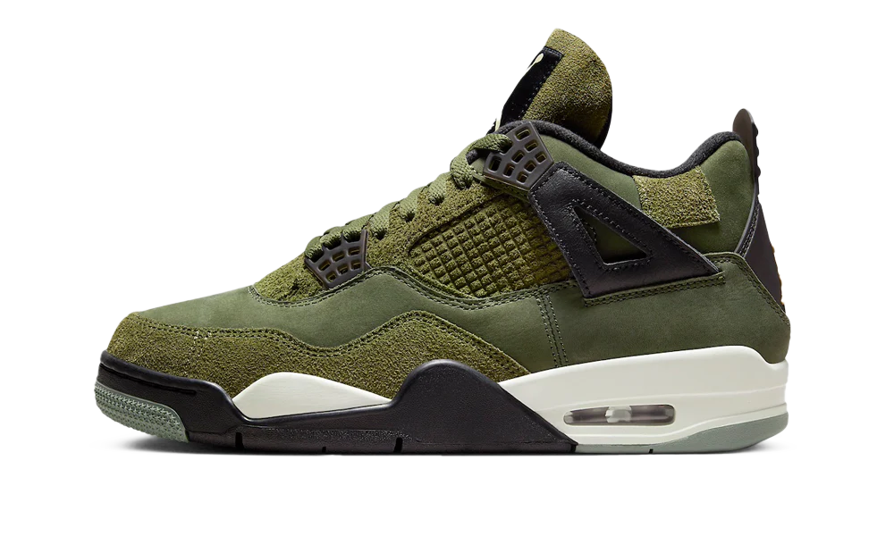 Jordan 4 Retro Craft Medium Olive lateral