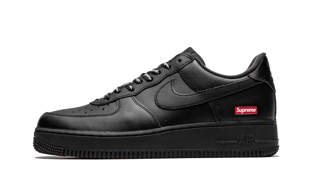 Nike Air Force 1 Low Supreme Black imagine lateral