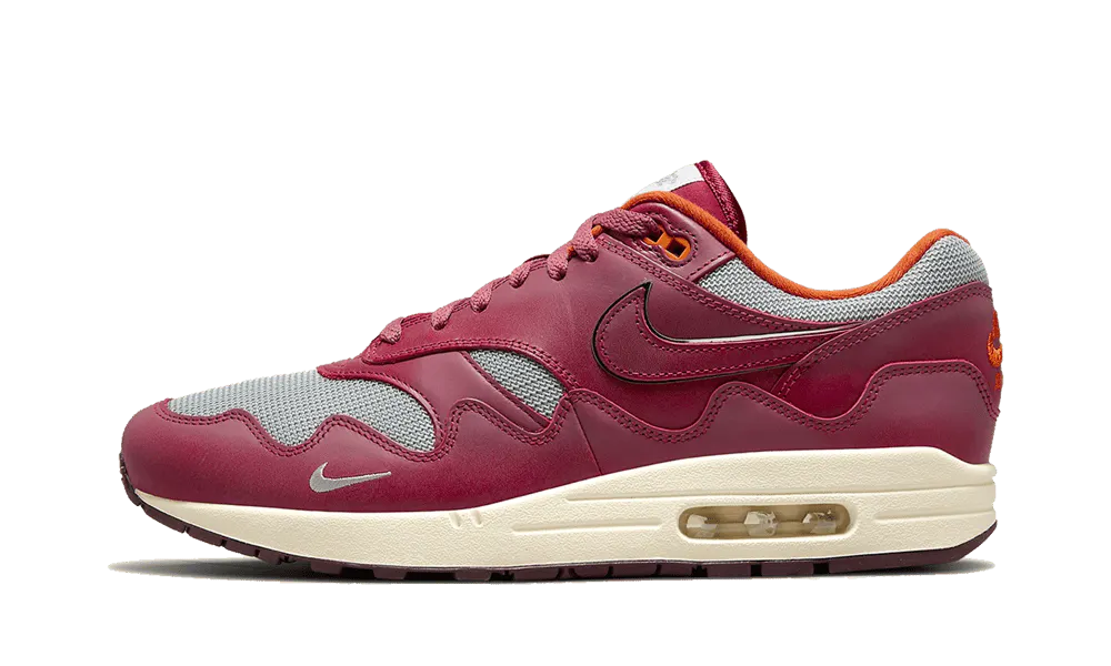 Nike Air Max 1 Patta Waves Rush Maroon imagine laterala