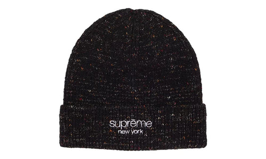 Supreme Rainbow Speckle Beanie Black fata