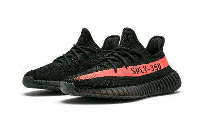 yeezy boost 350 core black red sneakers